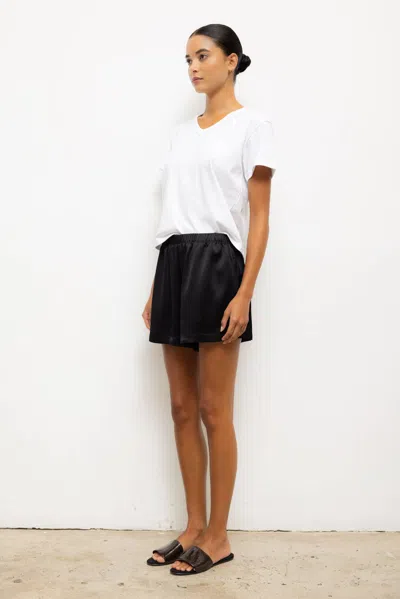 Leset Margo V Neck Tee In White
