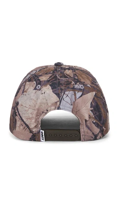 Obey Ranch 5 Panel Snapback Hat In Multi