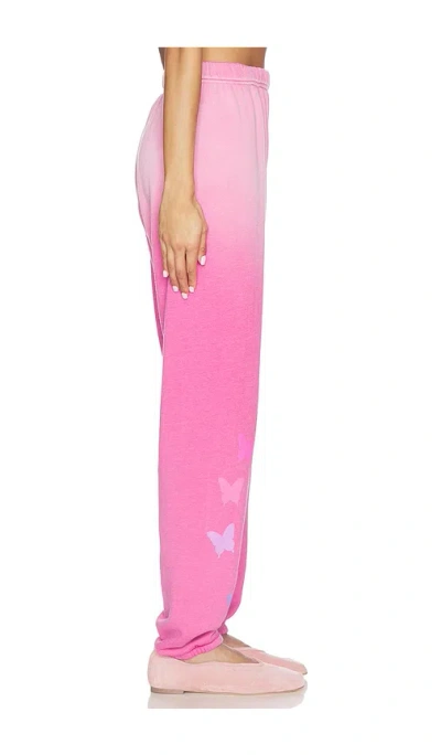 Lauren Moshi Nika Ombre Butterfly Heart In Pink