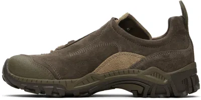Our Legacy Gabe Suede Sneakers Round Toe Rubber Sole In Multi