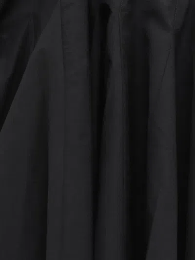 Jacquemus Courte Asymmetric Cotton-blend Crepon Halterneck Dress In Black