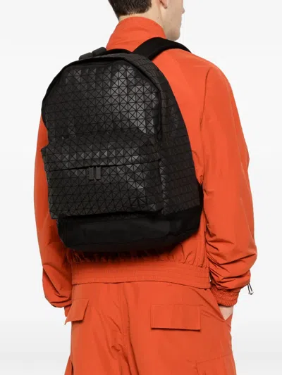 Bao Bao Issey Miyake Geometric-pattern Backpack In Black