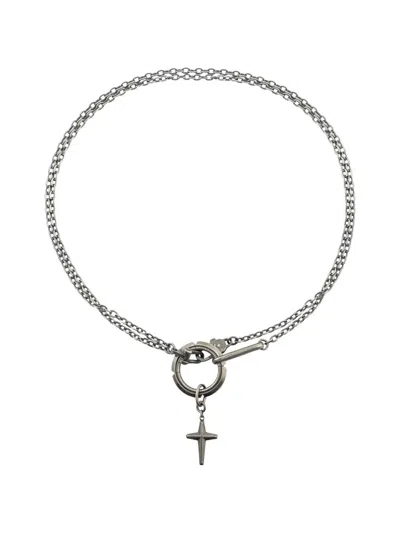 环形十字吊饰链式项链