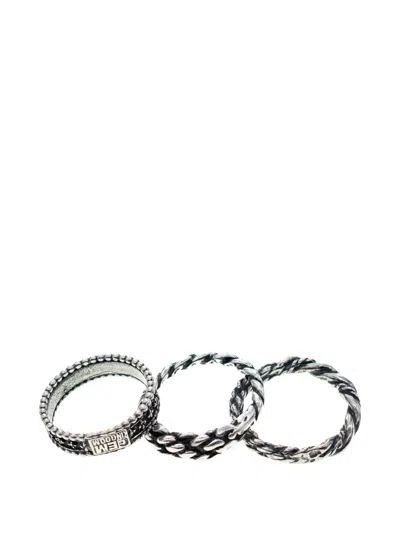 麻辫戒指（三件装）
