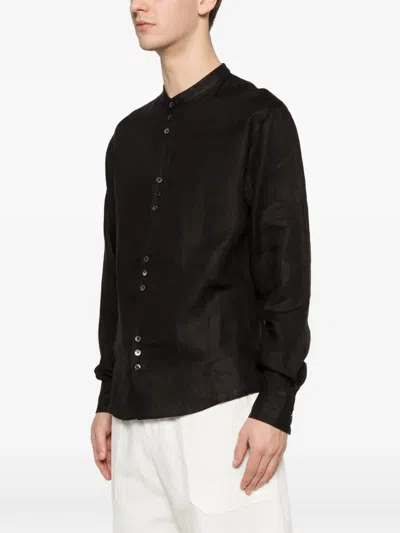Alpha Studio Buttoned Shirt In Black