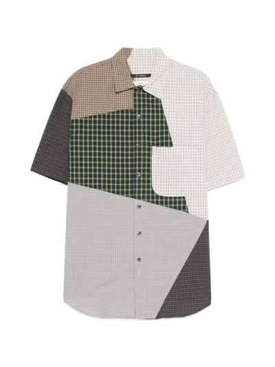 PACHECKED-PATTERN SHIRT