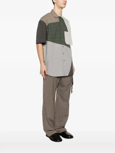 PACHECKED-PATTERN SHIRT