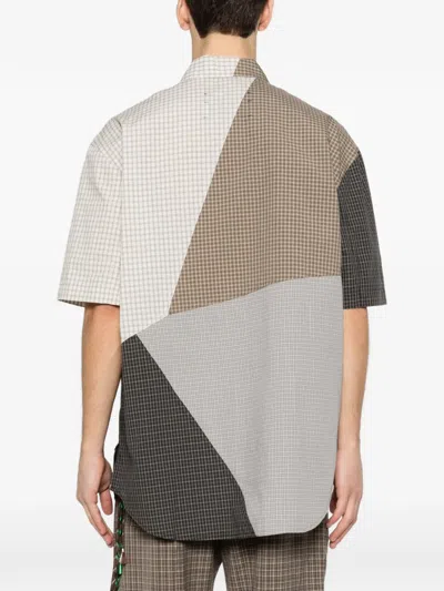 PACHECKED-PATTERN SHIRT