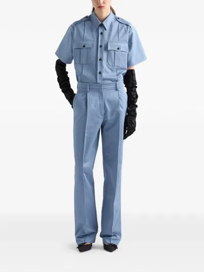 Prada Chino Trousers In Blue