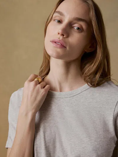 Faherty Sunwashed Essential T-shirt In Silver