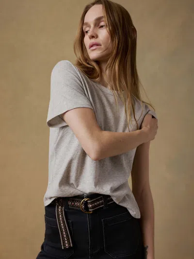 Faherty Sunwashed Essential T-shirt In Silver