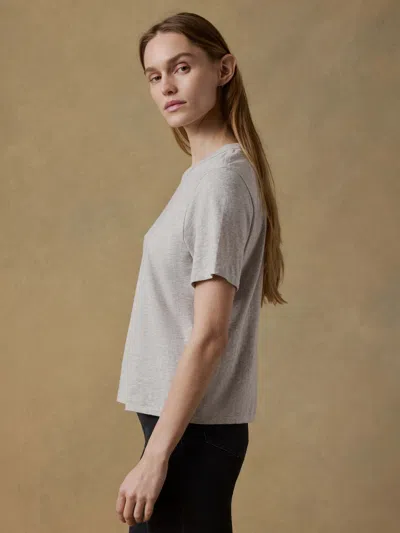 Faherty Sunwashed Essential T-shirt In Silver