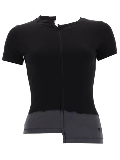 Y-3 T-shirt Dip Dye In Black