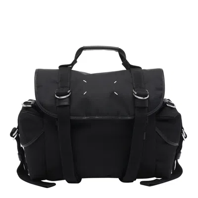 Maison Margiela Small High Tech Messenger Bag In Black