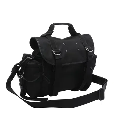 Maison Margiela Small High Tech Messenger Bag In Black