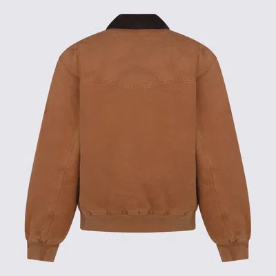 Carhartt Camel Cotton Casual Jacket In Brown