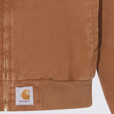 Carhartt Camel Cotton Casual Jacket In Brown