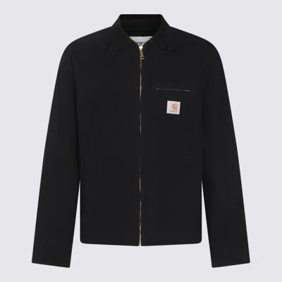 Carhartt Black Cotton Casual Jacket In Black