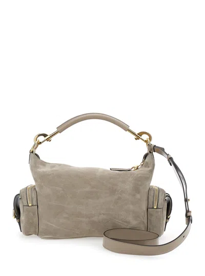 Chloé Camera Bag Grey Handbag With Adjustable And Removable Shoulder Strap In Suede Woman In Gray