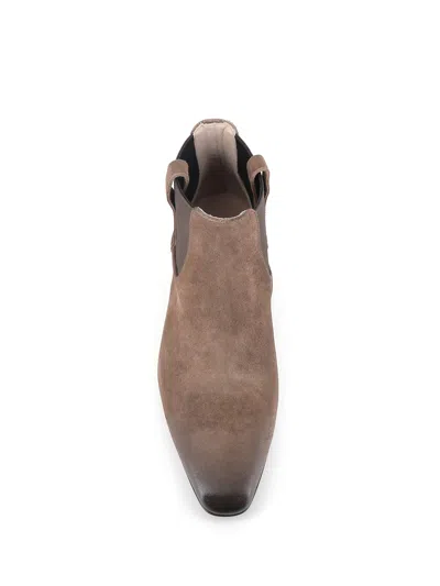 Pantanetti Pull-on Leather Boots In Brown