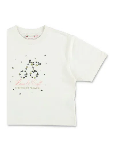 Bonpoint Tee Crop Cherry In White