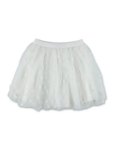 Bonpoint Tulle Skirt Pois In White