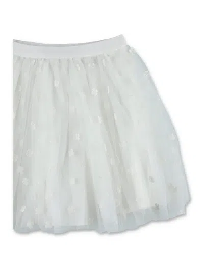 Bonpoint Tulle Skirt Pois In White