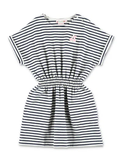Bonpoint Striped Cotton Dress In Multi