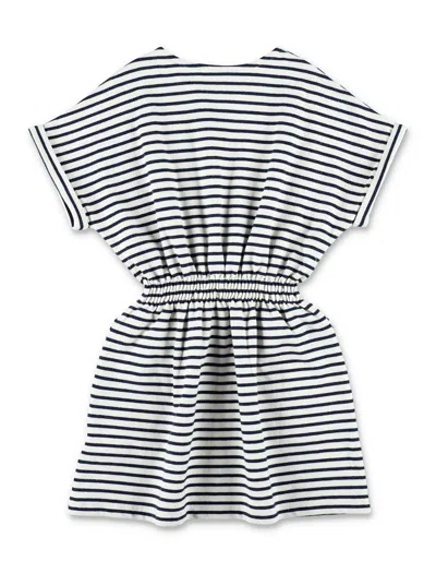 Bonpoint Striped Cotton Dress In Multi
