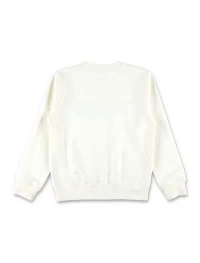 Golden Goose Fleece Logo In White