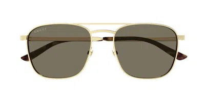 Gucci Square Frame Sunglasses In Gray