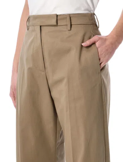 The Latest Cognac Cotton Deva Trousers In Brown