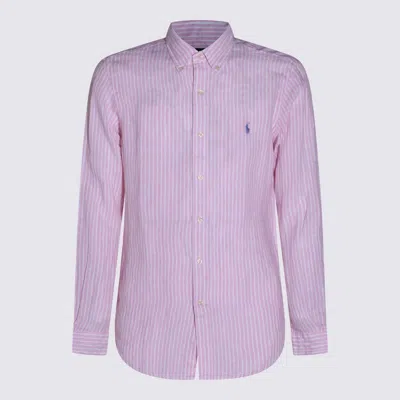 Polo Ralph Lauren Shirts 5137b Pink White In Pink