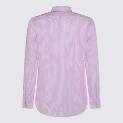 Polo Ralph Lauren Shirts 5137b Pink White In Pink