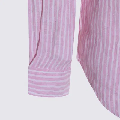 Polo Ralph Lauren Shirts 5137b Pink White In Pink