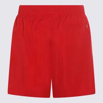 Diesel Logo-detail Swim Shorts In Red
