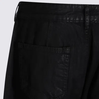 Drkshdw Black Cotton Geth Jeans In Black
