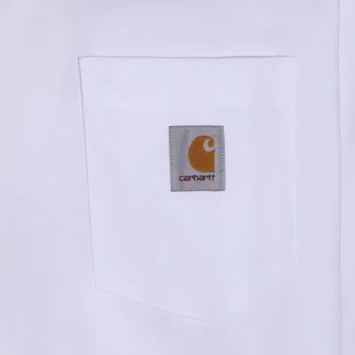 Carhartt White Cotton T-shirt In White