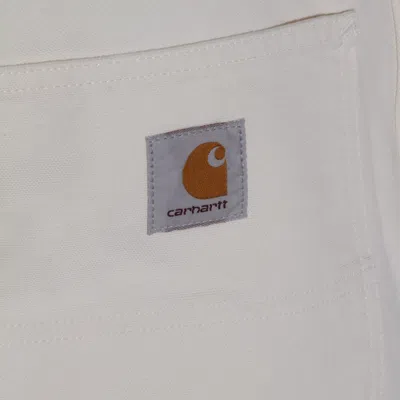 Carhartt Wip Single Knee Fleur De Sel Pants In White