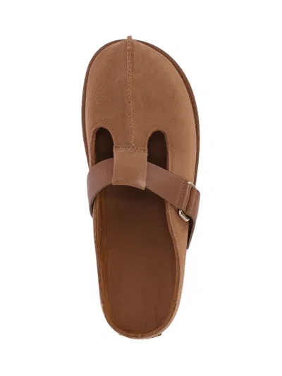 Ugg Caramel Suede Goldenstar Slippers In Brown