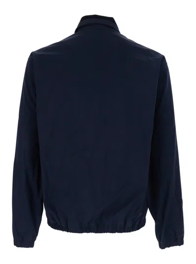 Drôle De Monsieur Corduroy Collar Jacket In Blue