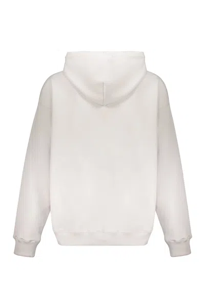 Off-white Big Bookish Skate Printed French Cotton-terry Hoodie In White