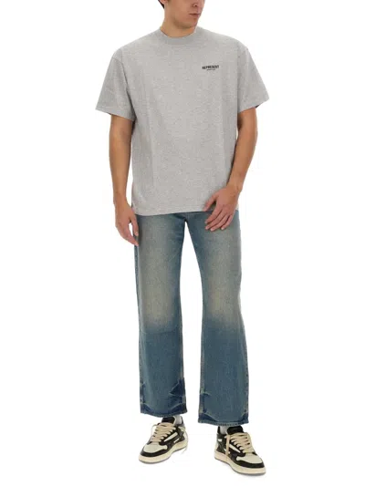 Represent T-shirt With Logo In Gray