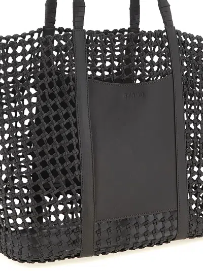 Staud Getaway Shopping Bag In Black