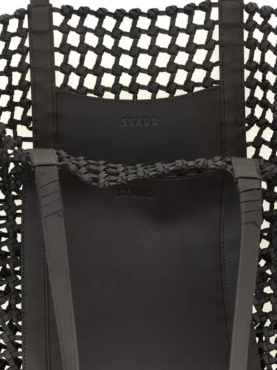 Staud Getaway Shopping Bag In Black