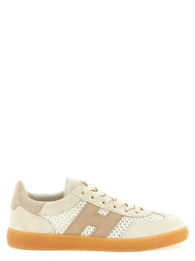 Hogan Cool Suede Sneakers In Nude