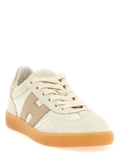 Hogan Cool Suede Sneakers In Nude