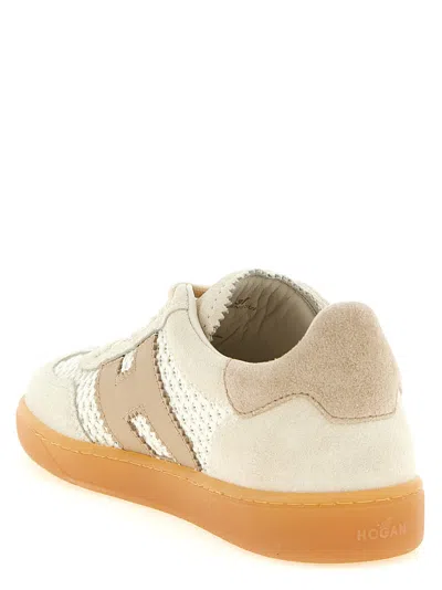 Hogan Cool Suede Sneakers In Nude