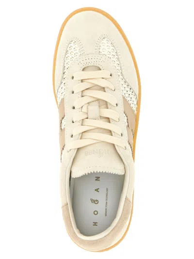 Hogan Cool Suede Sneakers In Nude