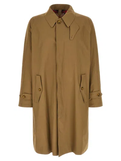 Baracuta Flap-pocket Buttoned Coat In Green